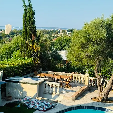 Vila La Maison Du Bonheur - Private Pool And Sea View Antibes